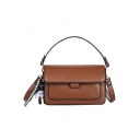 New Fashion Solid Color Bear Pendant PU Leather Crossbody Satchel Bag For Women