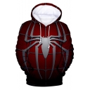 Cool Red Spider Far From Home 3D Printed Unisex Casual Loose Drawstring Hoodie
