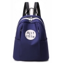 Fashion Pattern Big Capacity Solid Color Oxford Cloth Leisure Travel Backpack for Girls 32*29*15 CM