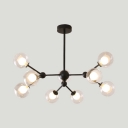 Chandelier Nodic Contemporary Sputnik Led Ceiling Light Modo Flush Mount Ligth in Painted Finish