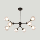 Chandelier Nodic Contemporary Sputnik Led Ceiling Light Modo Flush Mount Ligth in Painted Finish