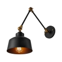 Industrial Adjustable Wall Sconce in Black