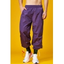 Hip Pop Style Letter Printed Tape Patched Elastic Waist Drawstring Cuffs 3M Reflective Trendy Track Pants