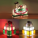 Stained Glass Gift/Horse Table Light Tiffany Lovely Night Light for Kid Gift Home Deco