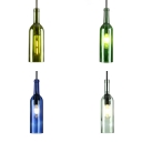Creative Industrial Hanging Light Wine Bottle Shade 1 Bulb Pendant Light for Bar Restaurant