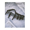 New Fashion Plain Multi-pocket Transparent Tactical Crossbody Belt Bag 40*4*16 CM