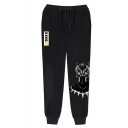 Hot Fashion Letter KING Printed Drawstring Waist Casual Jogging Sweatpants for Guys