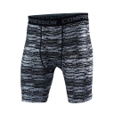 Men's Popular Fashion Camouflage Printed Letter Elastic Waist Sweaty Quick-drying Athletic Shorts