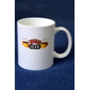 Letter CENTRAL PERK Coffee Cup Print White Simple Mug Cup