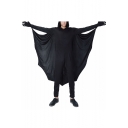 Popular Simple Plain Bat Shape Cosplay Costume Black Bodysuit Jumpsuits