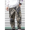 Stylish Camouflage Pattern Multi-pocket Design Casual Cargo Pants