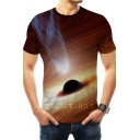 Unique Universe Black Hole 3D Print Short Sleeve Tee