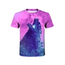 Godzilla King of the Monsters Purple Short Sleeve T-Shirt
