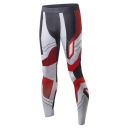 Fashion Cosplay Printed Quick Drying Red Highly Elastic Skinny Sports Jogging Pants
