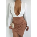 Summer Hot Fashion Sexy Girls Mini Asymmetric Bodycon Skirt