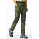 Men's Outdoor Fashion Letter Printed Zipped Pocket Waterproof Quick-drying Sports Hiking Pants
