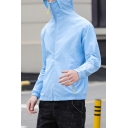 Summer Unisex Outdoor Breathable Zip Up Hooded Skin Jacket