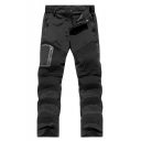 Men's New Fashion Solid Color Multi-pocket Waterproof Quick-drying Sports Hiking Pants