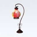 Small Stone Gourd Desk Light 1 Bulb Moroccan Turkish Multi-Color Table Light for Hotel Bedroom