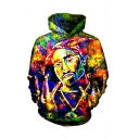 Famous Singer American Rapper 3D Printed Long Sleeve Casual Loose Fit Green Pullover Hoodie