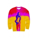 American Popular Pop Singer 3D Printed Long Sleeve Relaxed Fit Pullover Sweatshirts