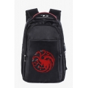 Cool Simple Dragon Logo Print USB Charge Business Bag Backpack 36*16*50cm