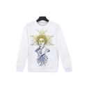 New Fashion Midsommar Figure 3D Printed Long Sleeve Round Neck Casual Loose Sports Sweatshirts