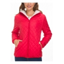 Winter Latest Women's Hooded Zipper Short Plain Down Jacket Shearling Coat with Pockets