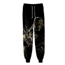 Cool Fashion Swamp Monster 3D Printed Drawstring Waist Loose Fit Casual Cotton Sweatpants