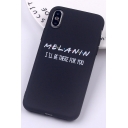 Fashion Simple Friends Letter Printed Black iPhone Case