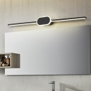 Minimalist Slim Wall Lighting Metal Integrated Led Indoor Vanity Light for Bathroom