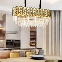 Unique Tree Pattern Hanging Pendant Contemporary Crystal Fringe Pendant Lights for Indoor
