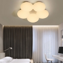 Acrylic Floral Flush Mount Light Modern Simple 40W Led Flush Ceiling Light for Kids