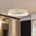 Gold Ring Hanging Light Fixtures Contemporary Metal and Glass Hanging Lights for Dining Room