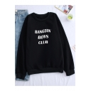 Bangtan Boys Club Cool Simple Letter Printed Unisex Leisure Sweatshirt