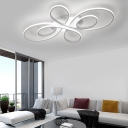 Twisted Flush Mount Ceiling Light Contemporary Led Indoor Ceiling Lamp for Living Room