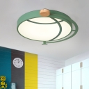 Metal Round Ceiling Flush Mount Light Nordic Integrated Led Ceiling Light for Living Room