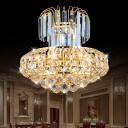 Unique Crystal Fringe Pendant Chandelier Modern Large Crystal Ball Chandelier Light for Living Room