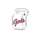 Popular GIRLS Printed White Earphone Protective Cover Case for Apply Airpods