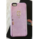 Classic Character Door Frame Printed Light Purple Mobile Phone Protective Case