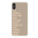 Classic Letter I'M SORRY BUT THE OLD TAYLOR Printed Khaki Mobile Phone Case for iPhone
