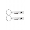 Popular Letter YOU’RE MY LOBSTER Printed Key Ring