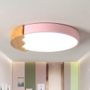 Disk Ceiling Mounted Fixture Macaron Acrylic Pink 12