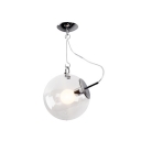 Sphere Hanging Lamp Contemporary Clear Glass 10