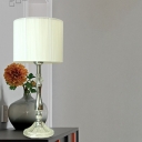 White Candlestick Table Lamp Minimalism Clear K9 Crystal 1 Head Restaurant Nightstand Light