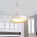 Contemporary Drum Ceiling Fan Lighting 48