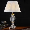 Fabric Wide Flare Task Lighting Modernism 1 Bulb Beige Reading Lamp for Dining Room