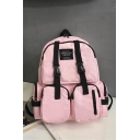 Chic Street Buckle Straps Utility Large Capacity Backpack