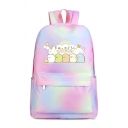 Pink Fancy Campus Sumikko Cartoon Printed Colorful Backpack for Students