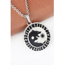 Vintage Viking Symbol Wolf Sun and Moon Cool Pendant
